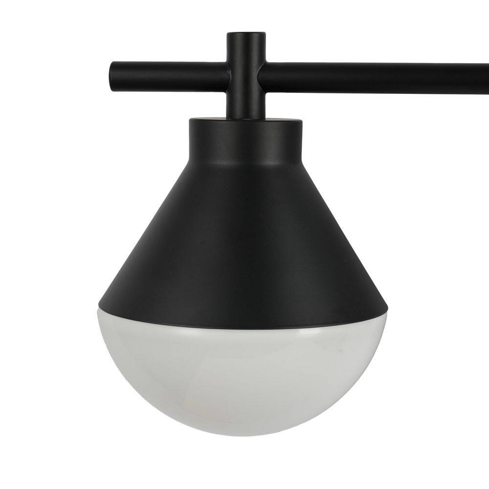 Schoolhouse 5 In. 3-Light Black Vanity Light