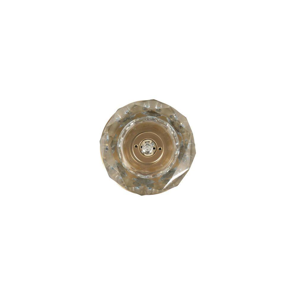 Cheateau 4.3 In. 1-Light Brushed Gold Flush Mount With Clear Glass Shade