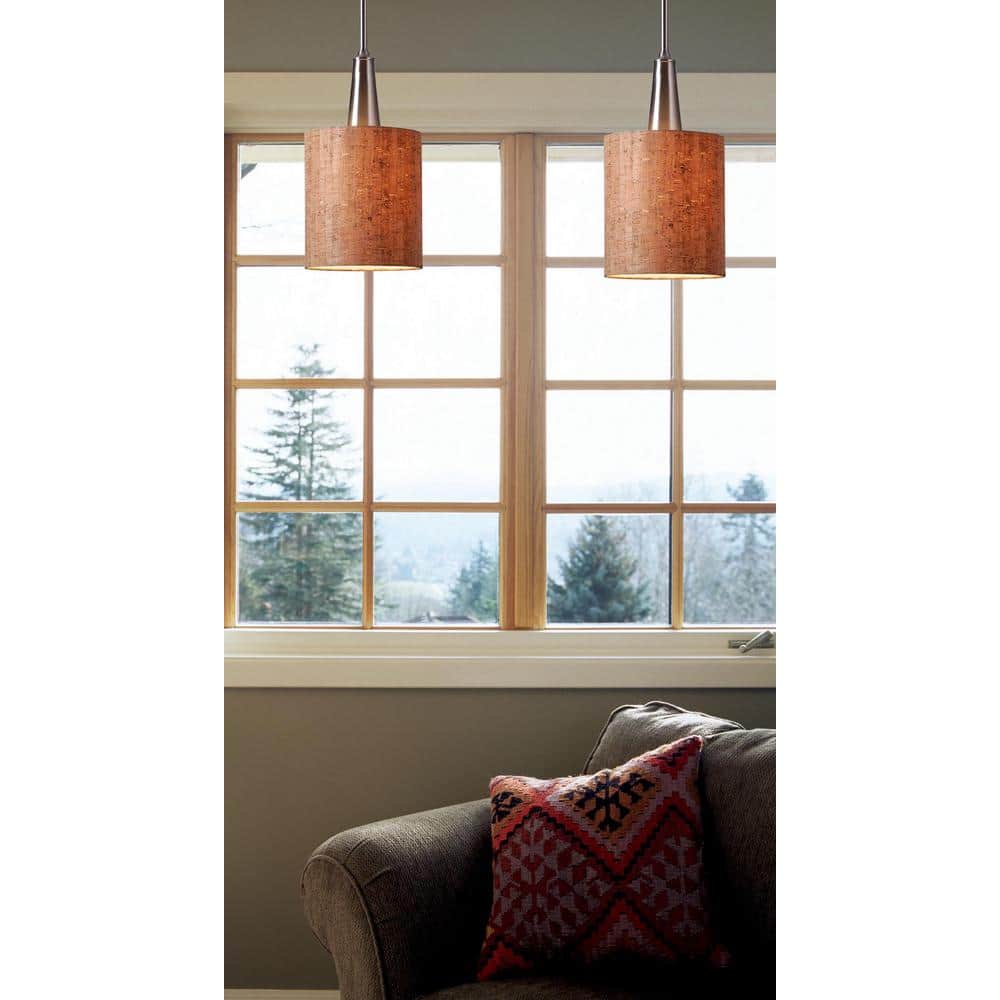 Cork 1-Light Steel Pendant