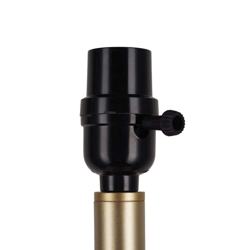 Beckett 24 In. Dark Bronze Table Lamp Set With White Fabric Shade And (Set Of 2)
