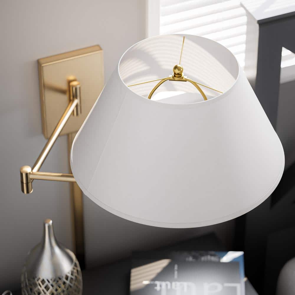 Simplicity Vintage Brass Wall Swing Arm