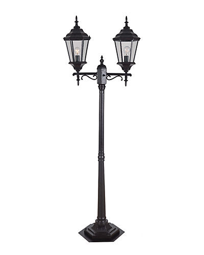  2-Head Villa Portable Post Lantern Home