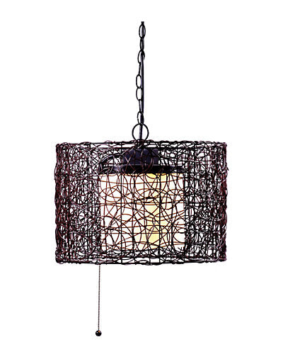  1-Light Fleuron Outdoor Pendant Home
