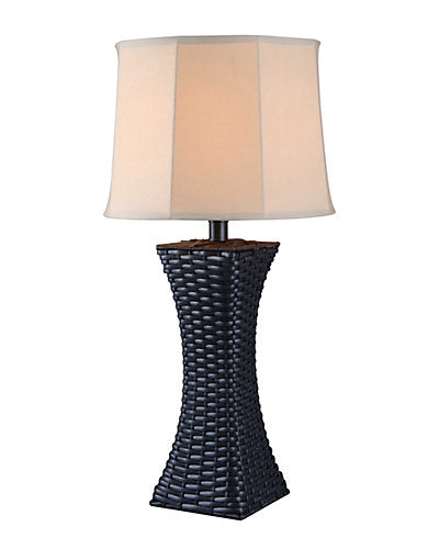  30in Wicker Indoor/Outdoor Table Lamp Home