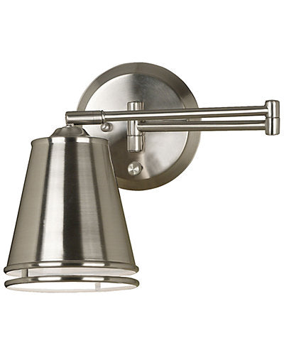  1-Light Shine Swing Arm Wall Mount Lamp Home