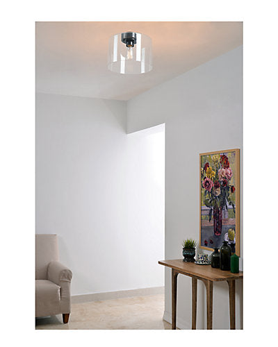  Capri 1-Light Flush Mount Large Pan Home