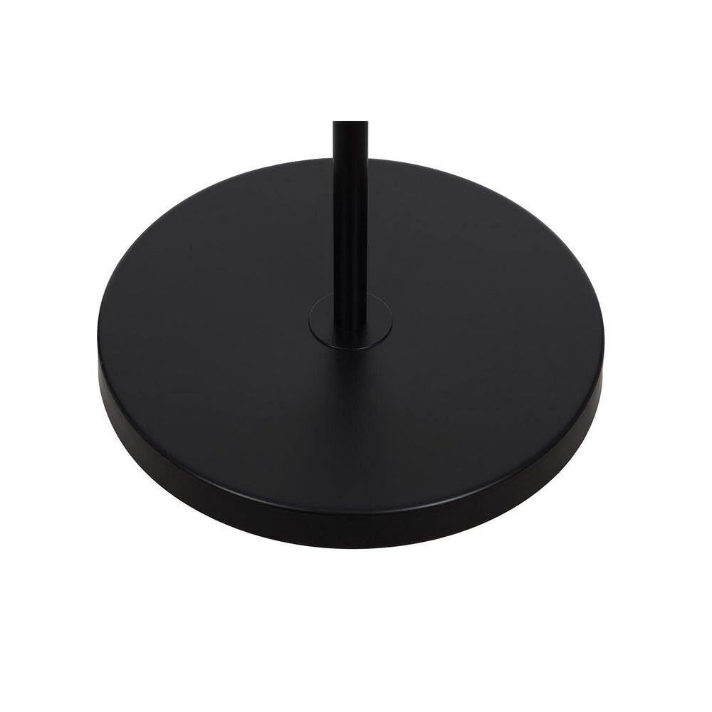  Orchid 65 In. Black 1-Light Standard Floor Lamp With Metal Dome Shade