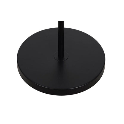  Orchid 65 In. Black 1-Light Standard Floor Lamp With Metal Dome Shade