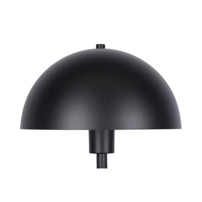  Vega 56 In. Black 1-Light Standard Floor Lamp With Metal Dome Shade