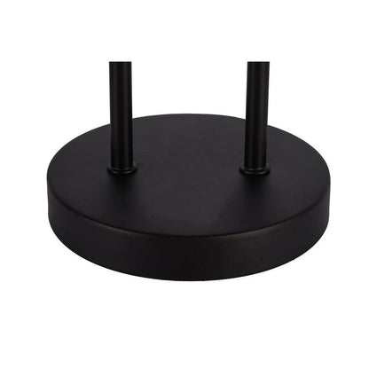  Isla 20 In. Black Bedside Table Lamp With White Linen Shade