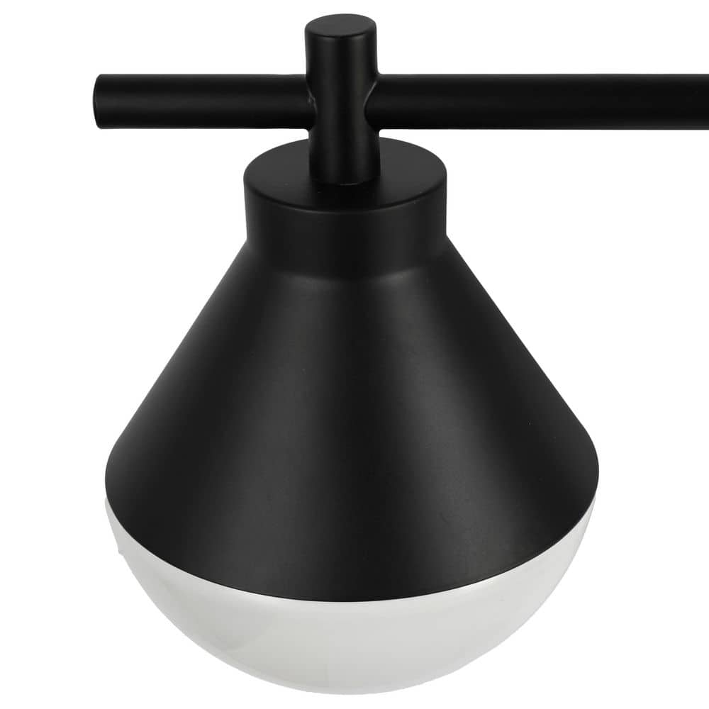  Schoolhouse 5 In. 3-Light Black Vanity Light