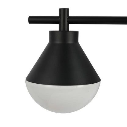  Schoolhouse 5 In. 3-Light Black Vanity Light
