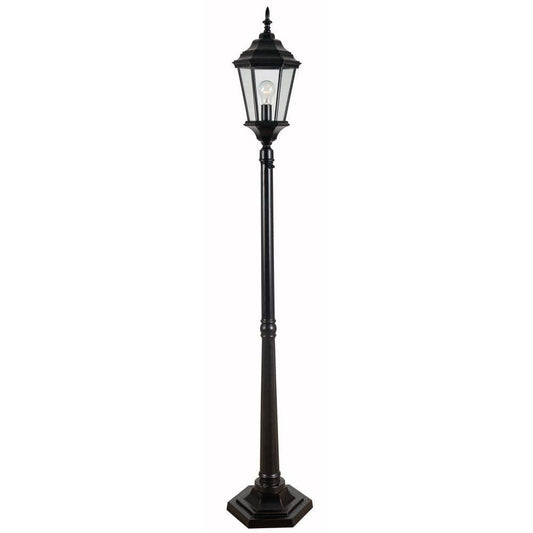  Kenroy Home 1-Light Bronze Steel Plug-in Outdoor Weather Resistant And Waterproof Post Light Set