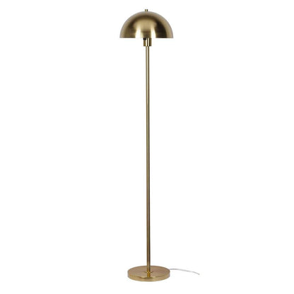  Vega 56 In. Brushed Gold 1-Light Standard Floor Lamp With Metal Dome Shade
