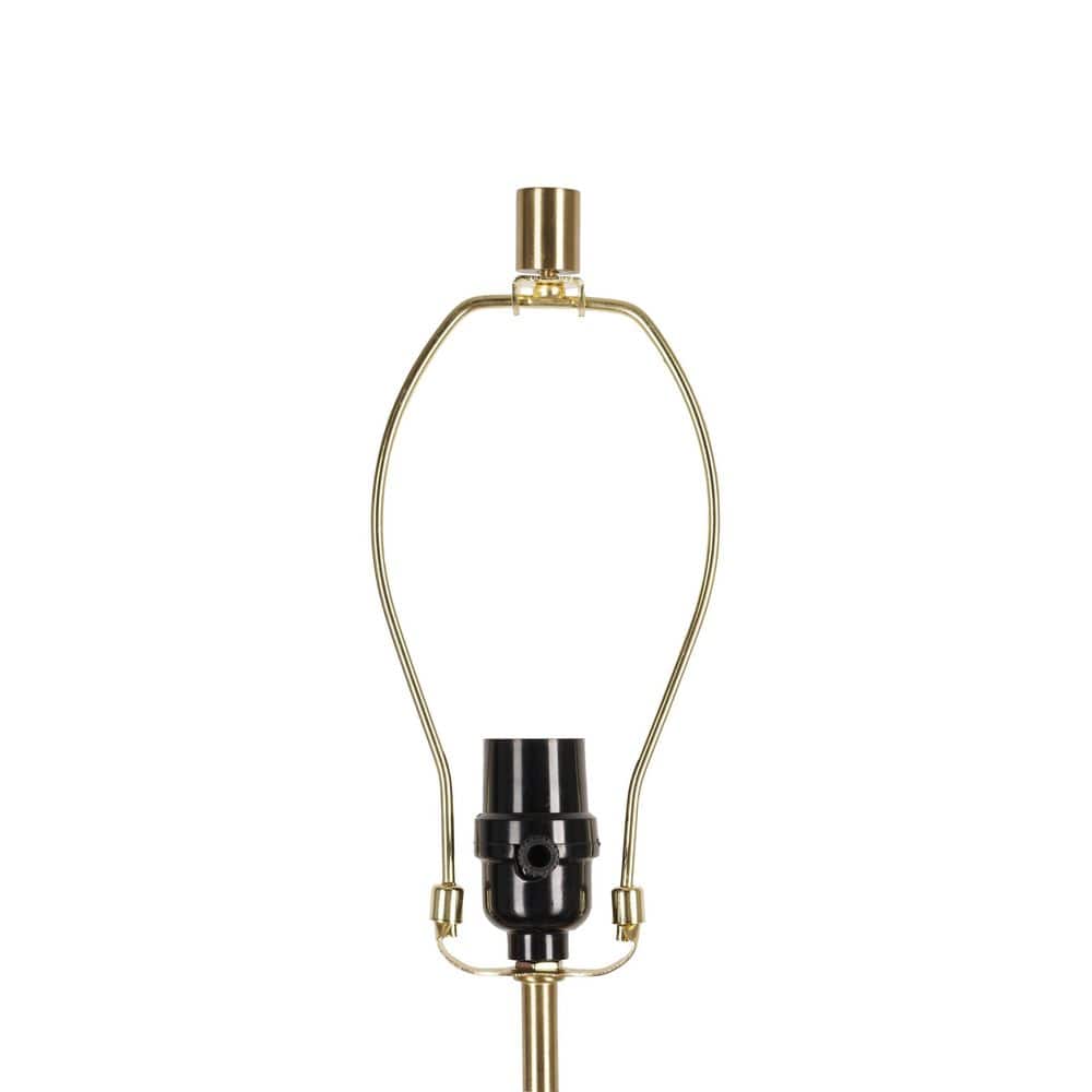  Isla 64 In. Brushed Gold 1-Light Standard Floor Lamp With Linen Drum Shade