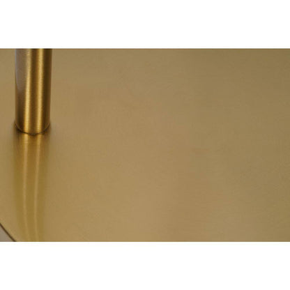  Isla 64 In. Brushed Gold 1-Light Standard Floor Lamp With Linen Drum Shade