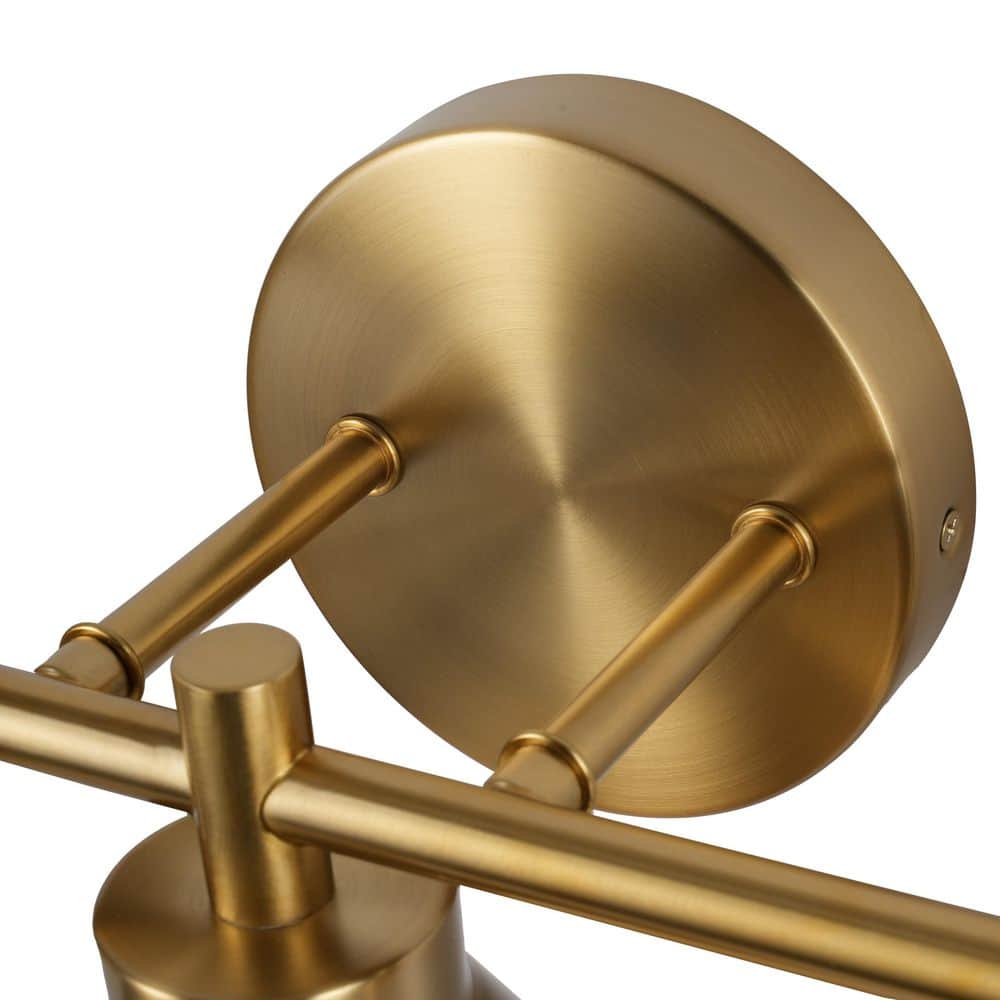  Schoolhouse 5 In. 3-Light Brushed Gold Vanity Light