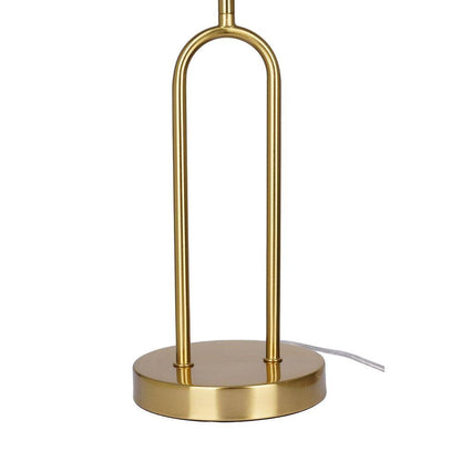  Isla 20 In. Gold Bedside Table Lamp With White Linen Shade