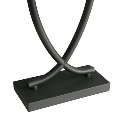  Valerie 25 In. Graphite Table Lamp With White Shade