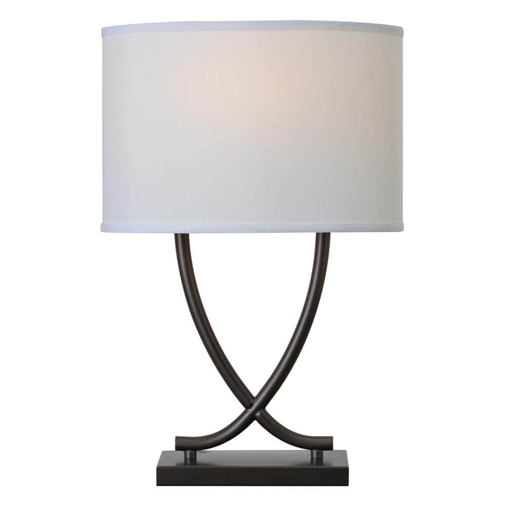  Valerie 25 In. Graphite Table Lamp With White Shade