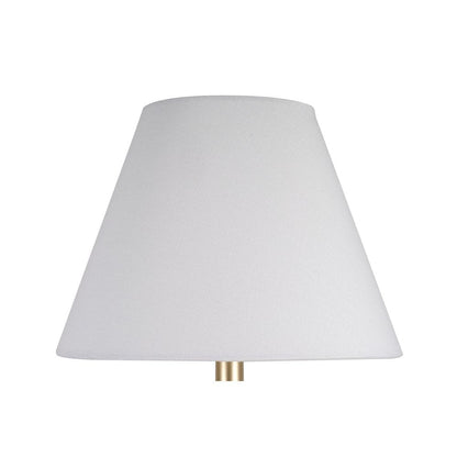  Beckett 24 In. Dark Bronze Table Lamp Set With White Fabric Shade And (Set Of 2)