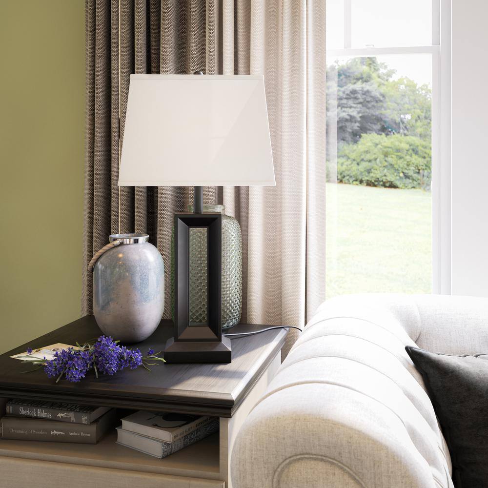  Katherine 27.5 In. White Bedside Lamp Set Of 2