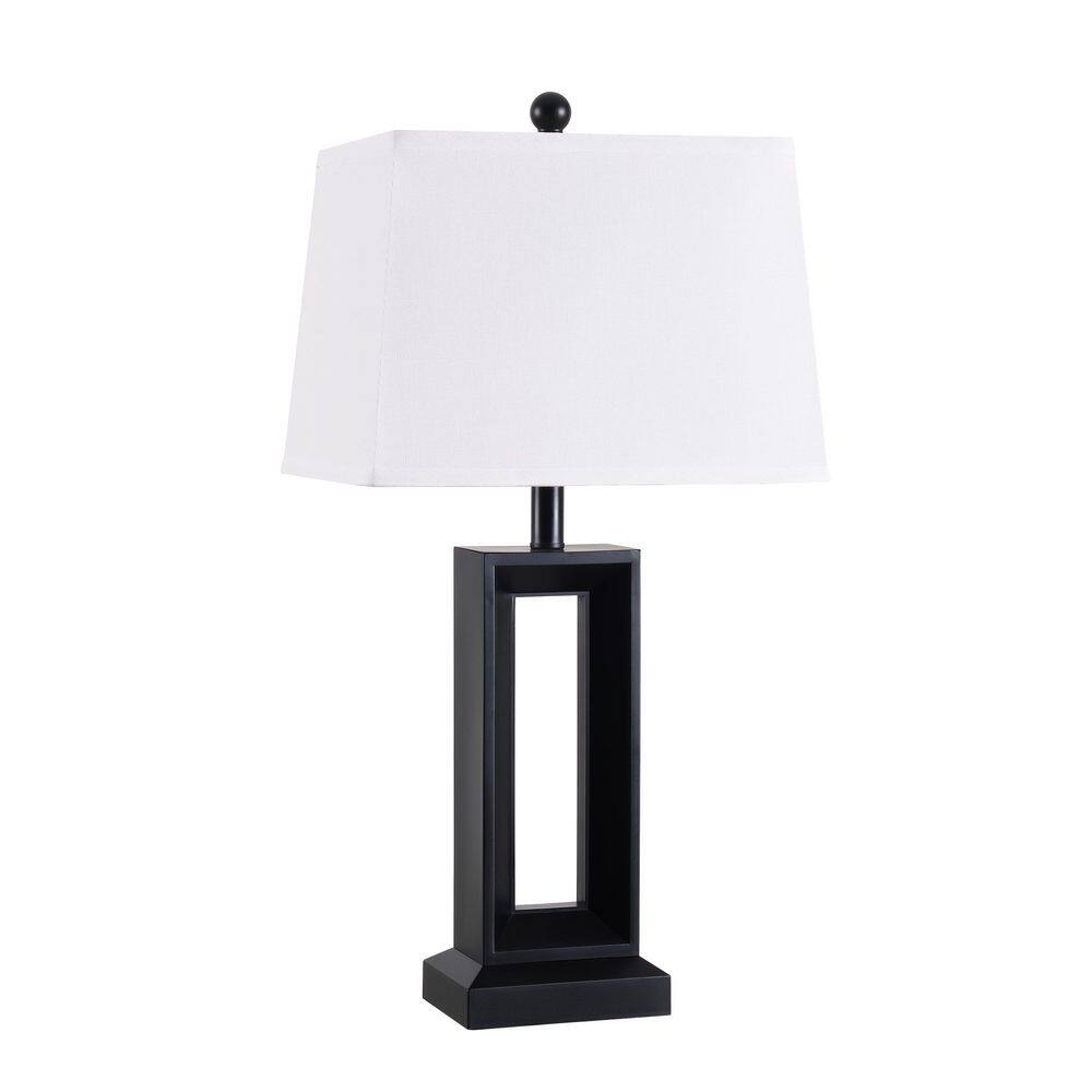  Katherine 27.5 In. White Bedside Lamp Set Of 2