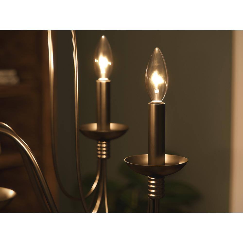  Pannier 6-Light Oil Rubbed Bronze Candle Circle Chandelier