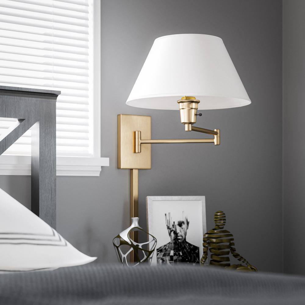  Simplicity Vintage Brass Wall Swing Arm