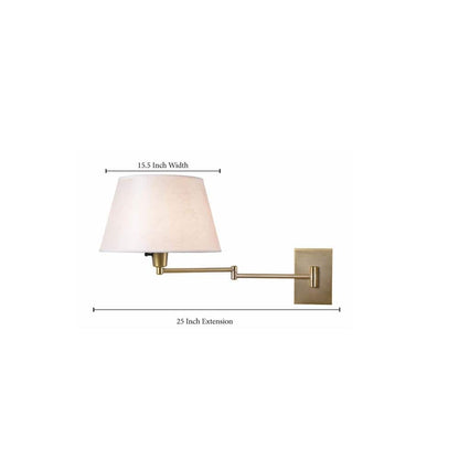  Simplicity Vintage Brass Wall Swing Arm