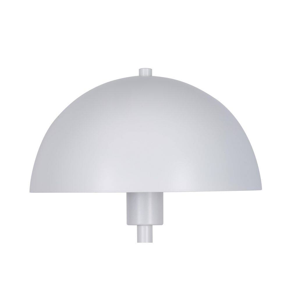  Vega 56 In. White 1-Light Standard Floor Lamp With Metal Dome Shade