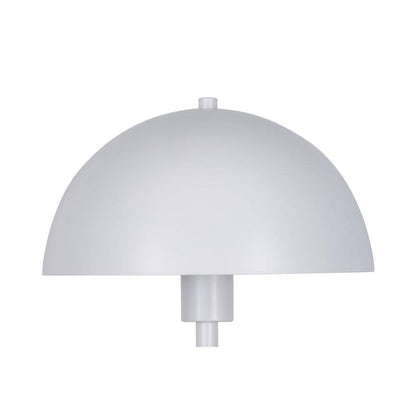  Vega 56 In. White 1-Light Standard Floor Lamp With Metal Dome Shade