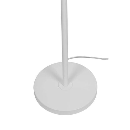  Vega 56 In. White 1-Light Standard Floor Lamp With Metal Dome Shade